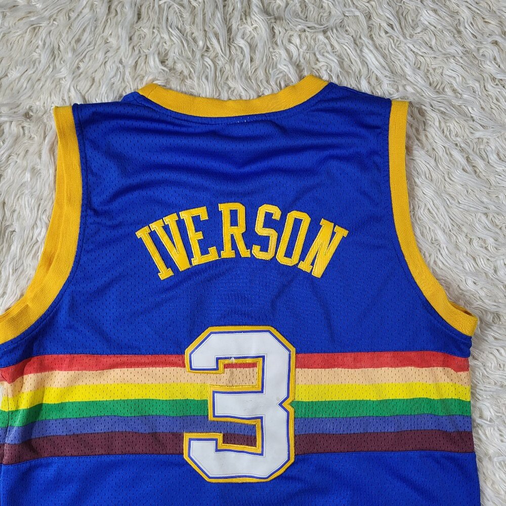 Mens Hardwood Classic Throwback Allen Iverson Jersey - Large - Picture 10 of 13